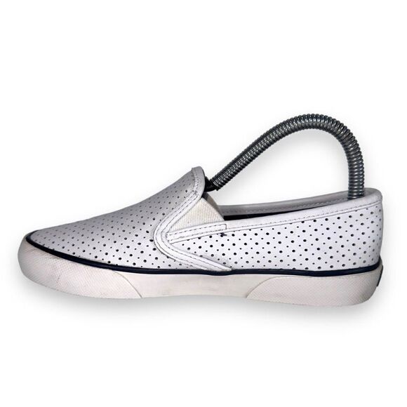 Sperry Top-Sider Pier Side Leather Slip-on Shoes White STS80176 Women's 6M - Picture 6 of 11